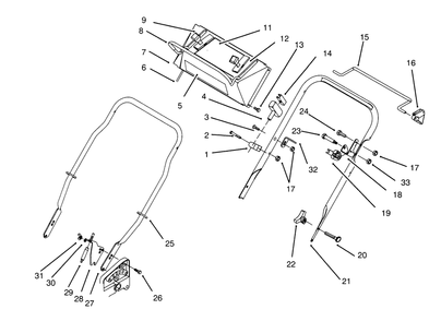 Part Location Diagram of 92-6518 Lawn Boy Traction Cable Asm